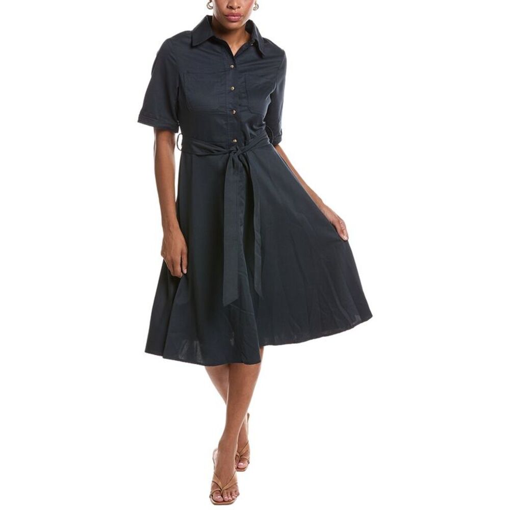 Estellina Womens  Solid Midi Dress, Navy